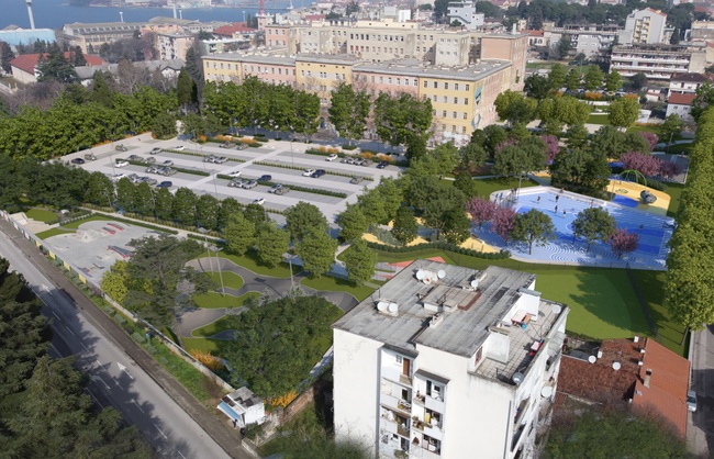 Uređenje okoliša Društvenog centra Rojc