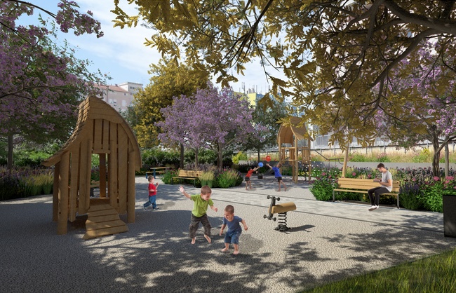 Uređenje zelene površine u Japodskoj ulici