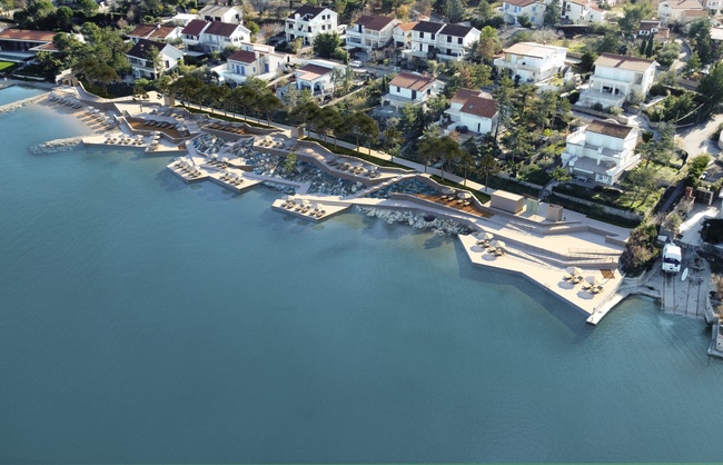 Uređenje plaže u naselju Klimno